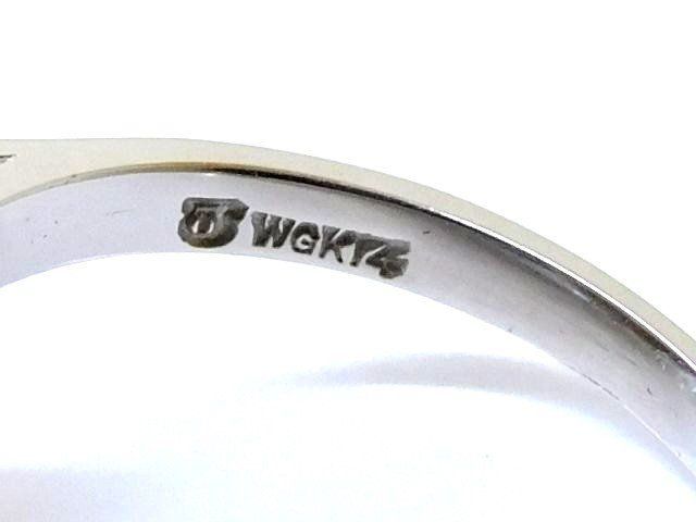 4 美品 田崎 TASAKI タサキ リング □ 12号 マベパール 14mm K14 WG