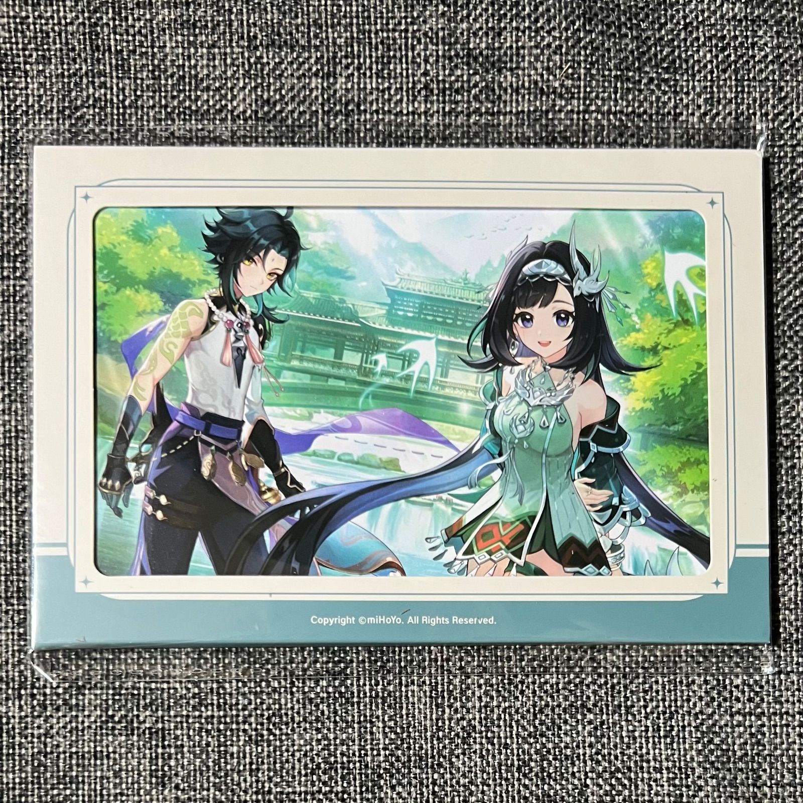 公式正規品 魈 藍硯 記念カード 4枚 貴州 原神 山水有霊 新歳偕行