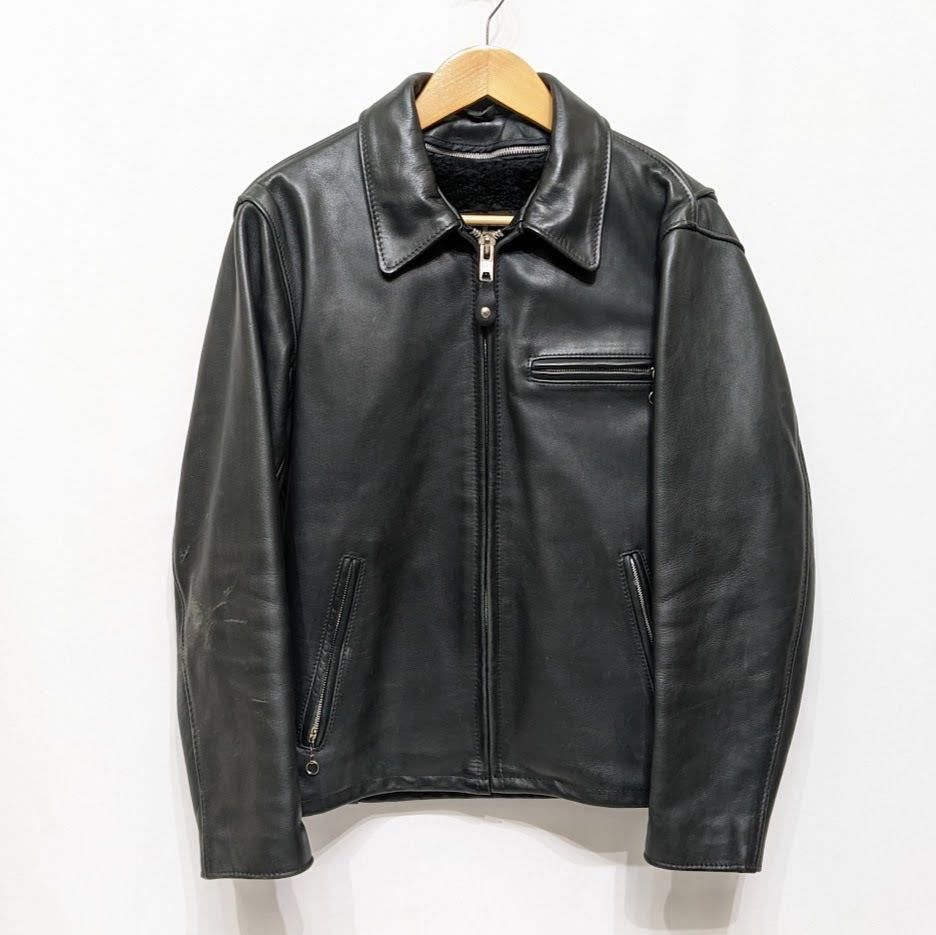 ショット ライダースジャケット レザージャケット 2WAY シングル