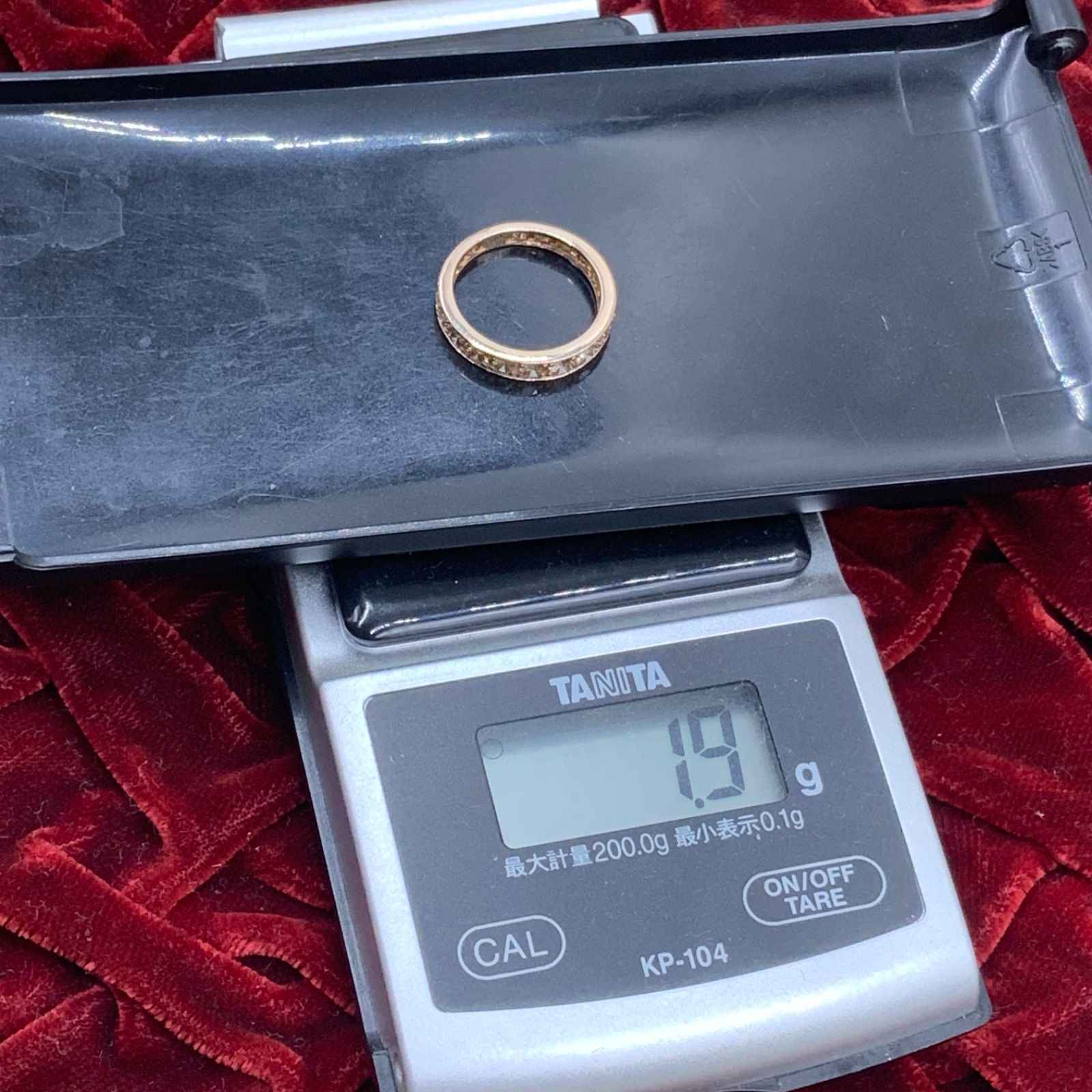 K18 エタニティリング 1.9g 約8号 1ct - メルカリ