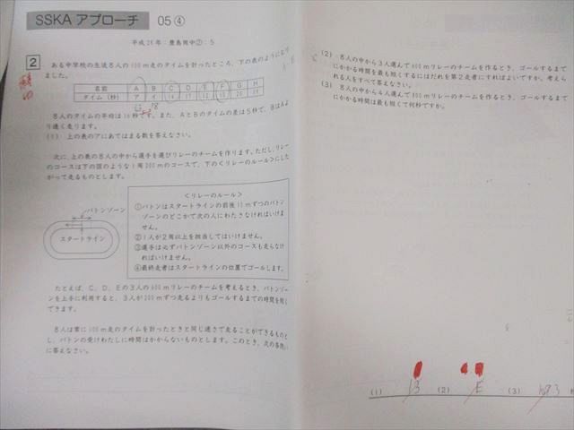 サピックス SAPIX 算数 SS特訓 開成コース SSKAアプローチ アプローチ