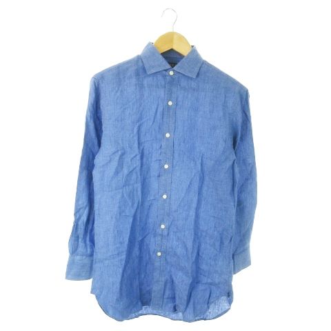 美品/ラルフローレン/リネン100%シャツ/麻シャツ/長袖/ブラウン/ポニー刺繍 POLO RALPH LAUREN（リネン ・ シャツ/ブラウス(長袖/七分)）の