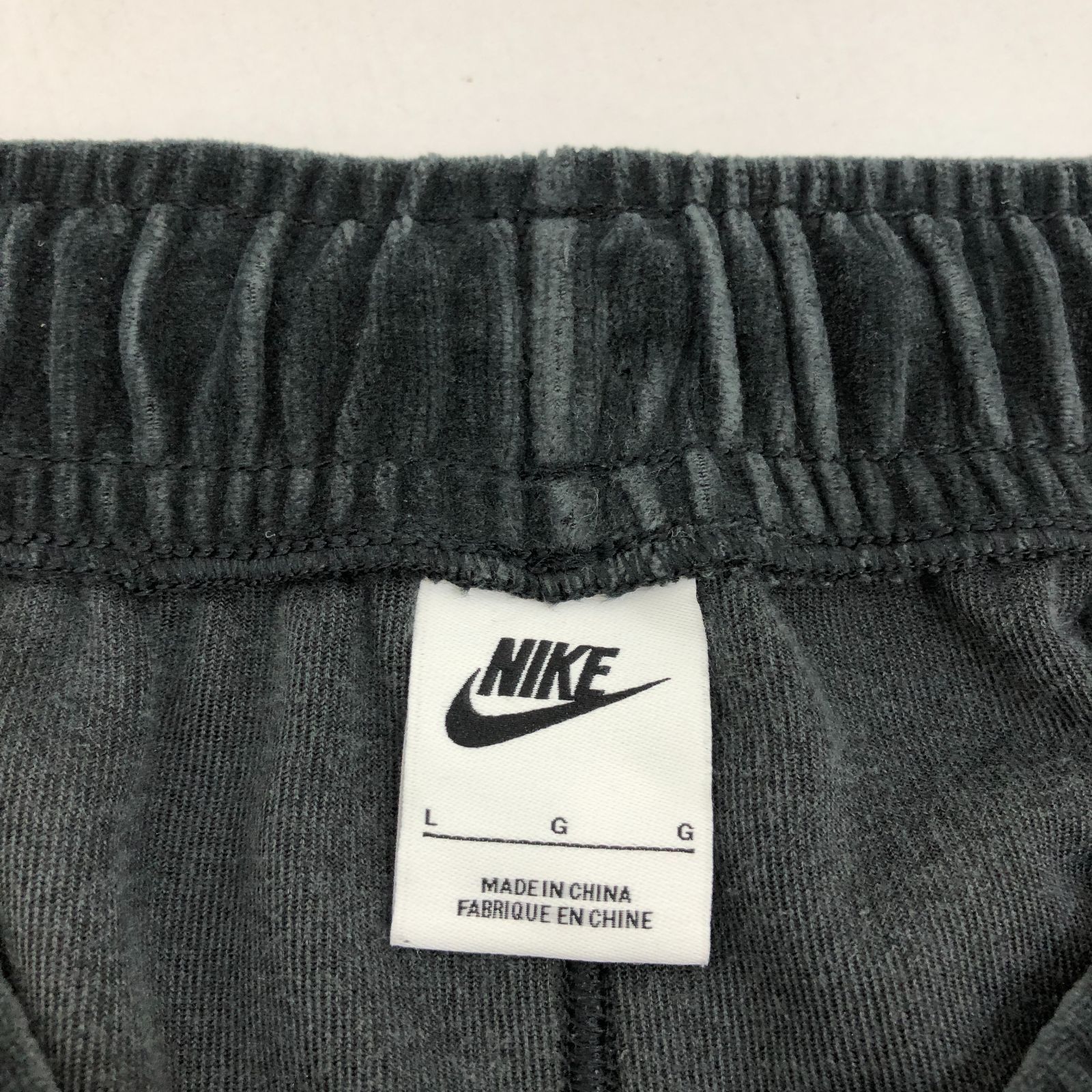 NIKE ナイキ ベロア セットアップ 上下セット ブラック系 M・Lサイズ 