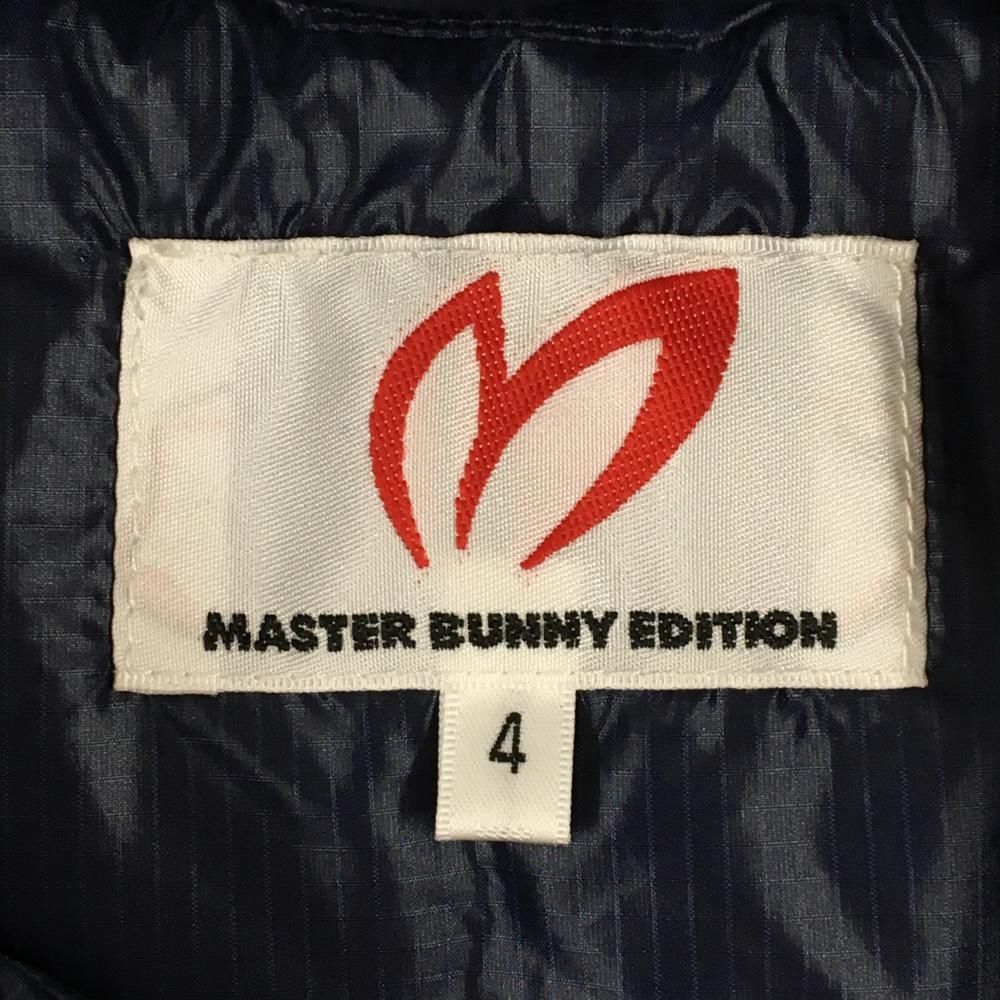 マスターバニー ダウンベスト レッド 格子地模様 軽量 メンズ 4 M ゴルフウェア MASTER BUNNY EDITION LLC-HASEGAWATOSO_COM