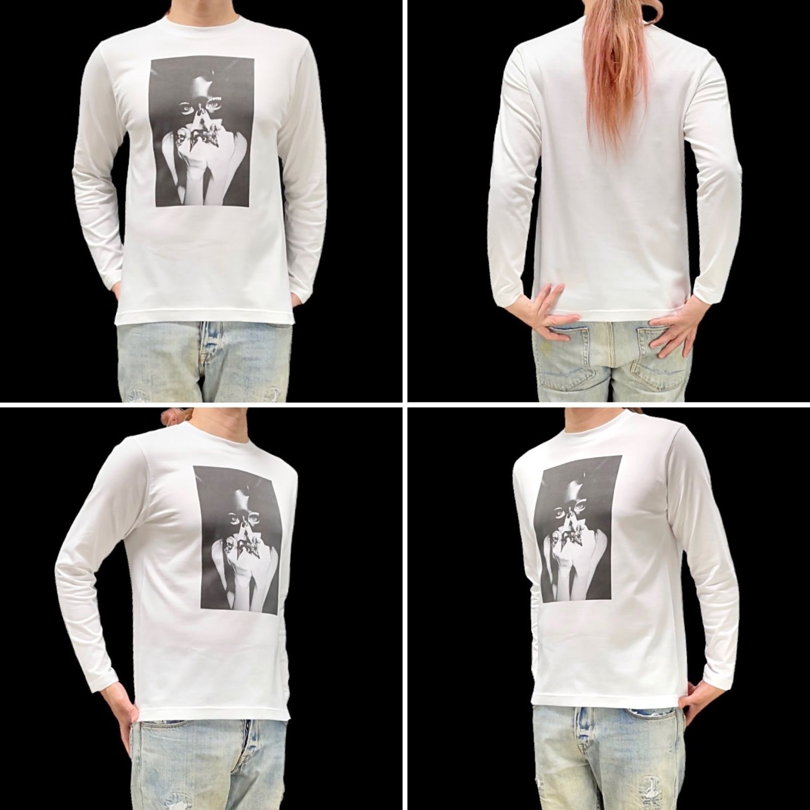 オリジナル ロンT 長袖 Tシャツ ボンテージ ゴシック バニー バット 
