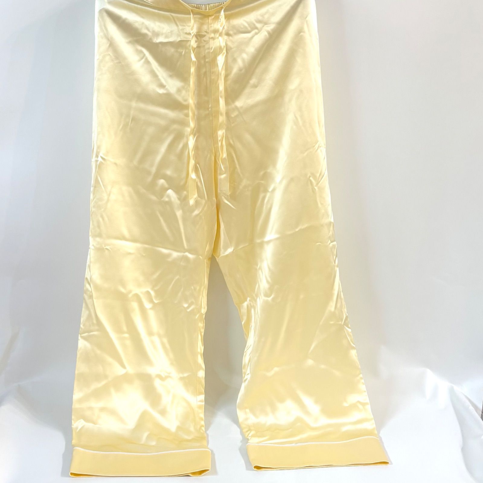 ◼️LILY SILK◼️ 22匁 シルク パジャマ 天然 金繭 未染色 長袖長パンツ パジャマセット DECORATOM_COM_BR