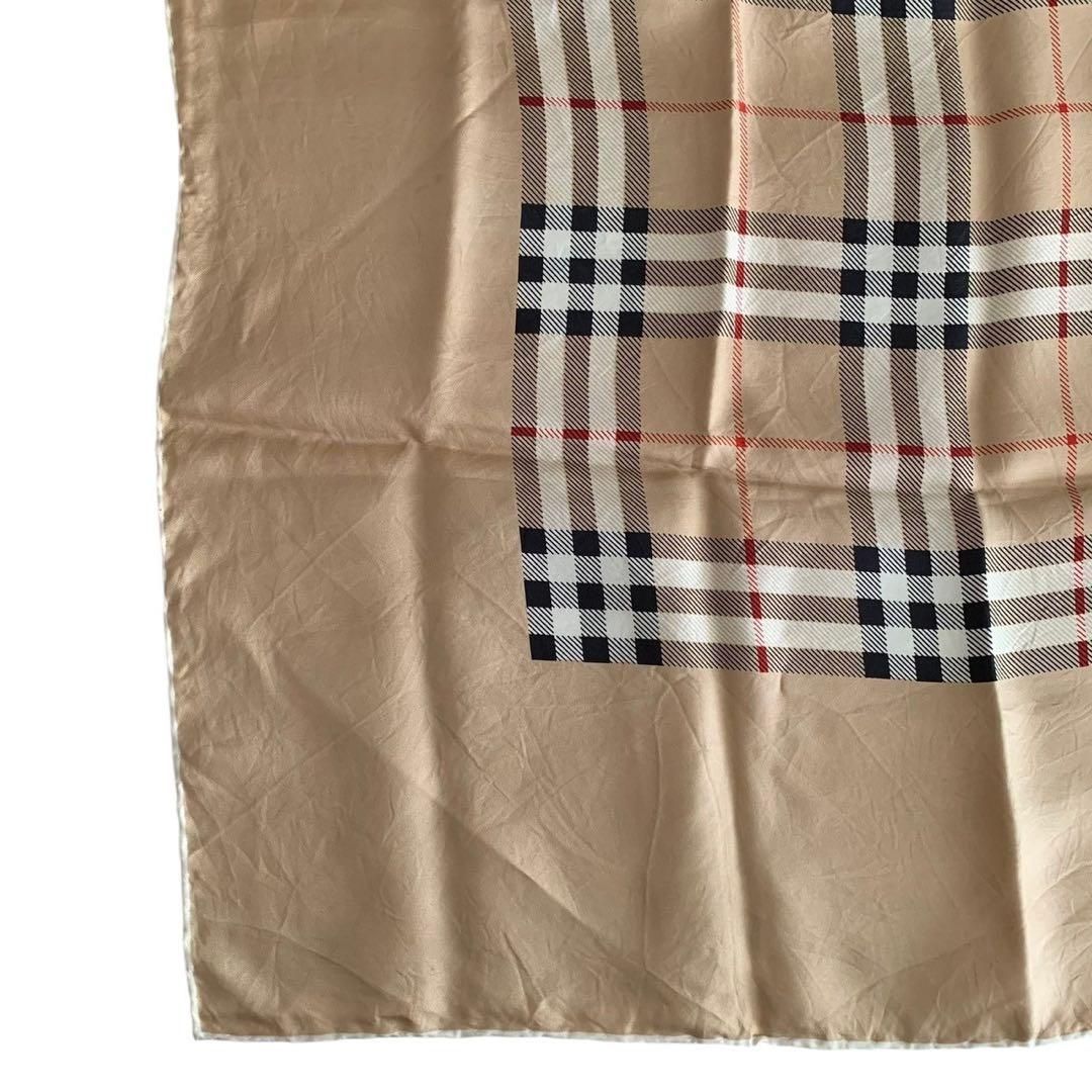 BURBERRY バーバリー スカーフ 大判 ベージュ ブラウン レッド BURBERRY バーバリー スカーフ 大判 ベージュ ブラウン レッド