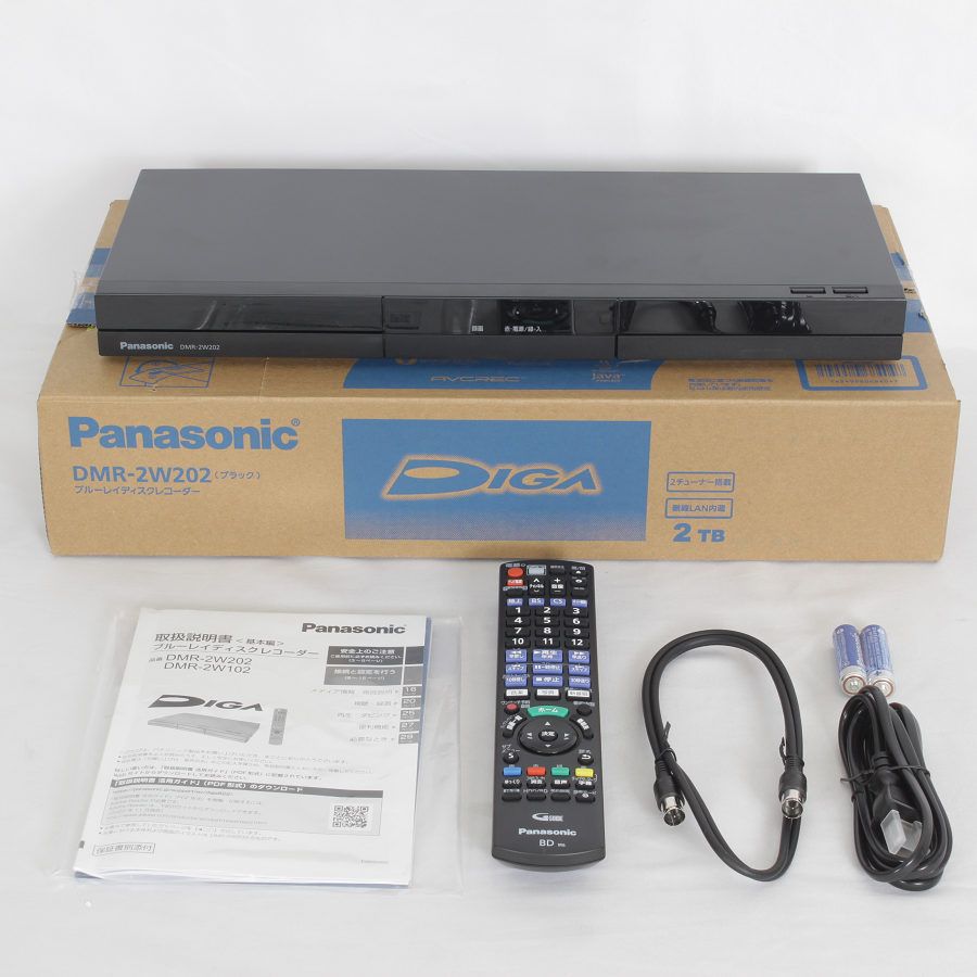 新品未開封PanasonicブルーレイDMR-2W202 多き