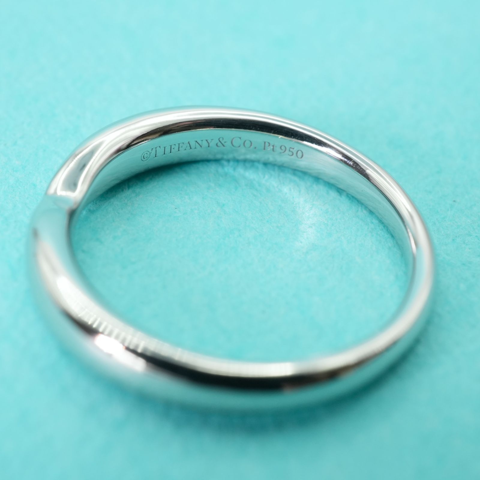 極美品8.5号 ティファニー ハーモニー バンド リング プラチナ24
