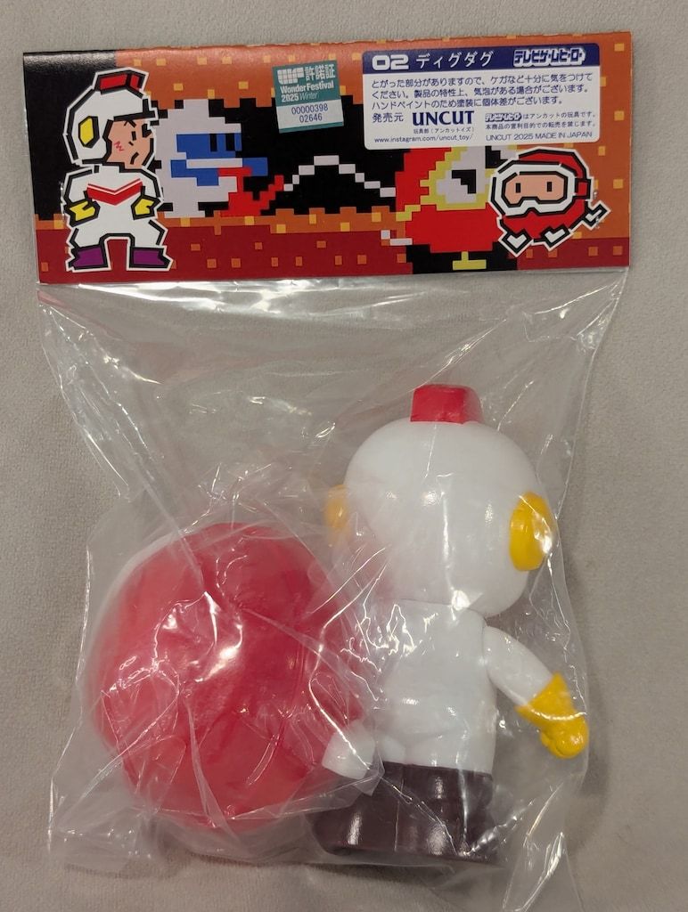 UNCUT テレビゲームヒーロー ディグダグ-プーカァ ソフビ人形 WF2025冬