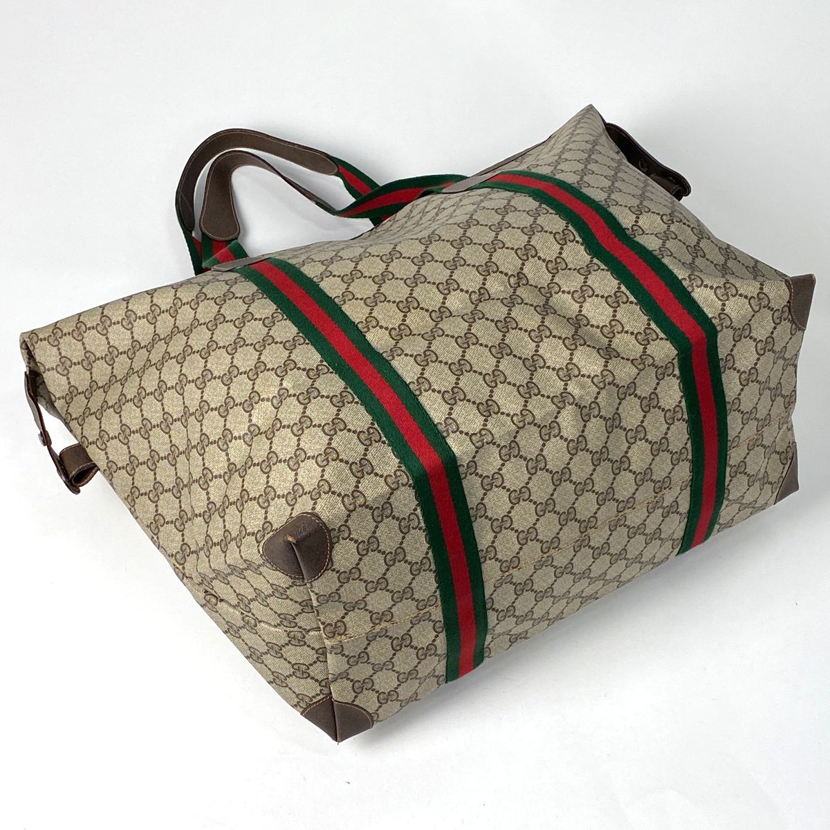グッチ GUCCI GG柄 ボストンバッグ シェリーライン ウェブ