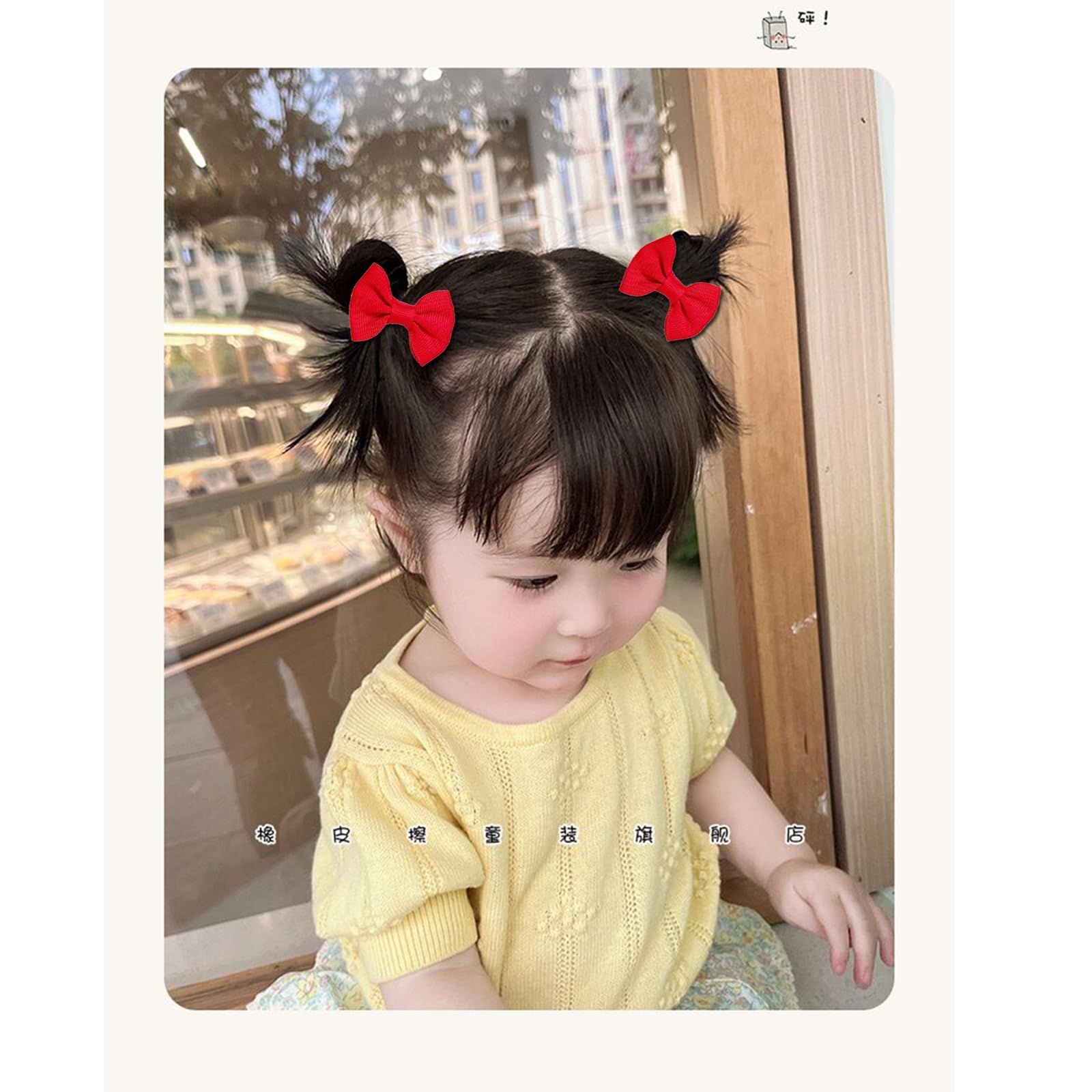 【半円囲みパール付きリボン】ベビーヘアクリップ　キッズヘアクリップ　ヘアピン 楽天市場】【 ベビー ヘアクリップ 】 ドット 柄 リボン