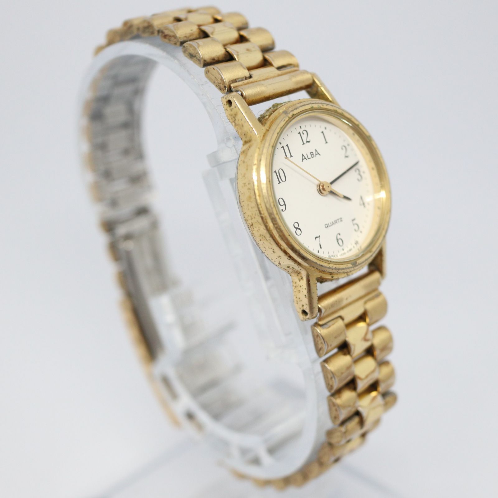 稼働品】SEIKO ALBA セイコー アルバ レディス 腕時計 ゴールド