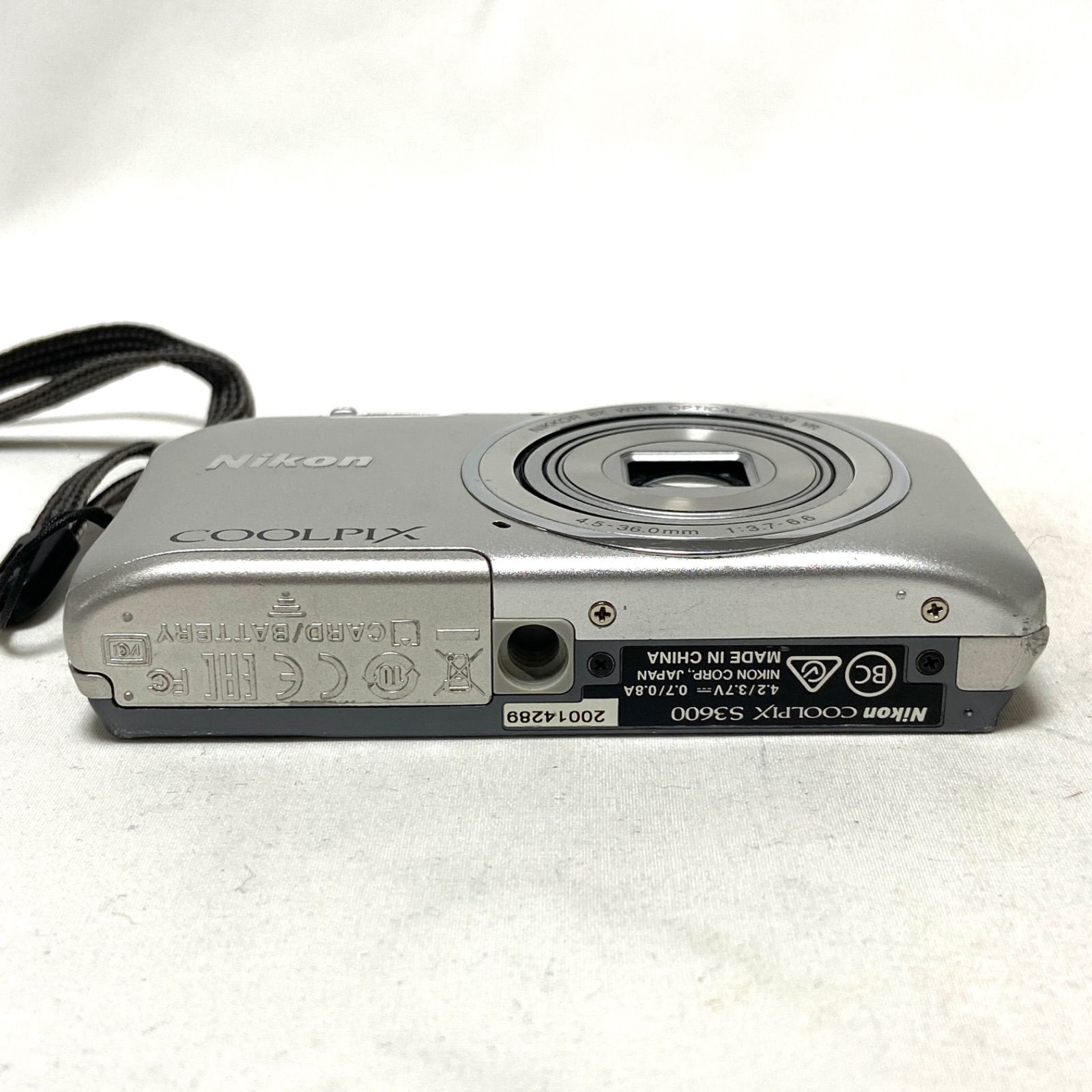 Nikon COOLPIX S3600 シルバー ニコン クールピックス NIKKOR 8X WIDE 
