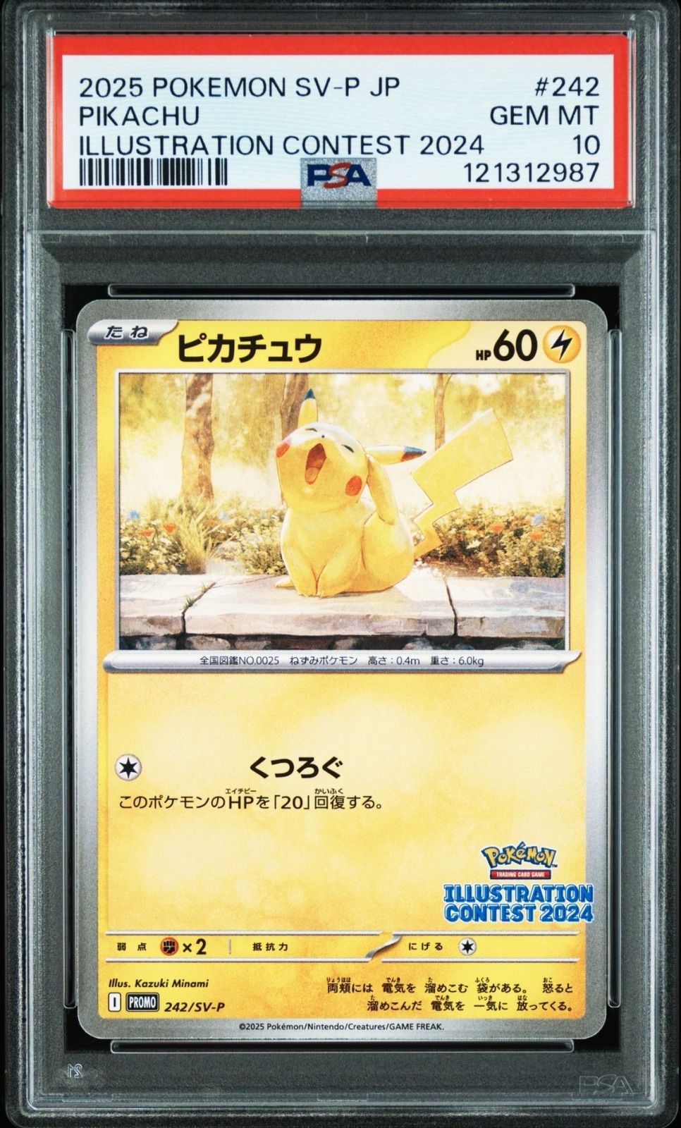 【PSA10連番】イラストレーションコンテスト2024 プロモ PSA10】 2連番 ピカチュウ プロモ イラストレーションコンテスト