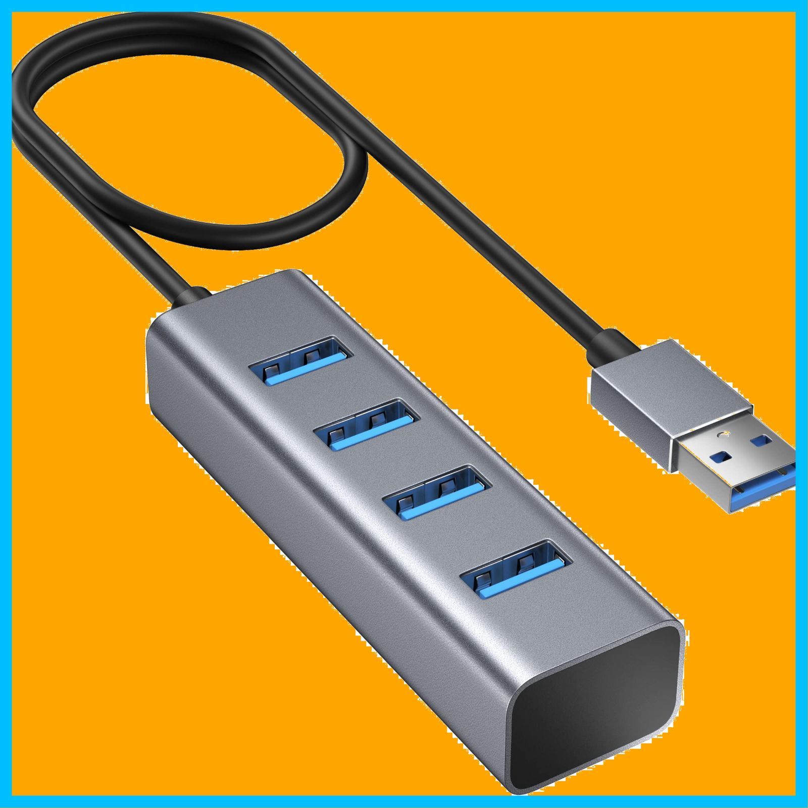 拡張 usb USB ハブ usb 60cm hub ケーブル 5Gbps高速転送 【2024改良型