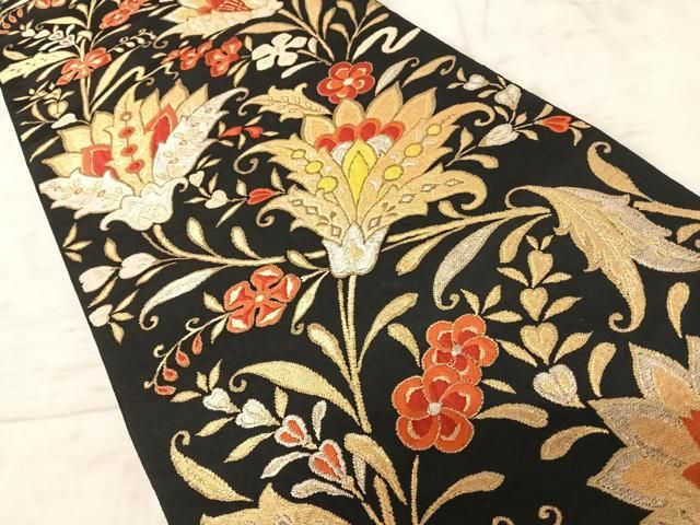 【ほりだし堂】　お仕立て上がり/仕立済　正絹　明綴れ　袋帯　金糸使用　一寸法師柄　準礼装/セミフォーマル　新品 人気定番，セール 平和屋着物▽明綴れ 袋帯 吉祥花文 金糸 正絹 逸品