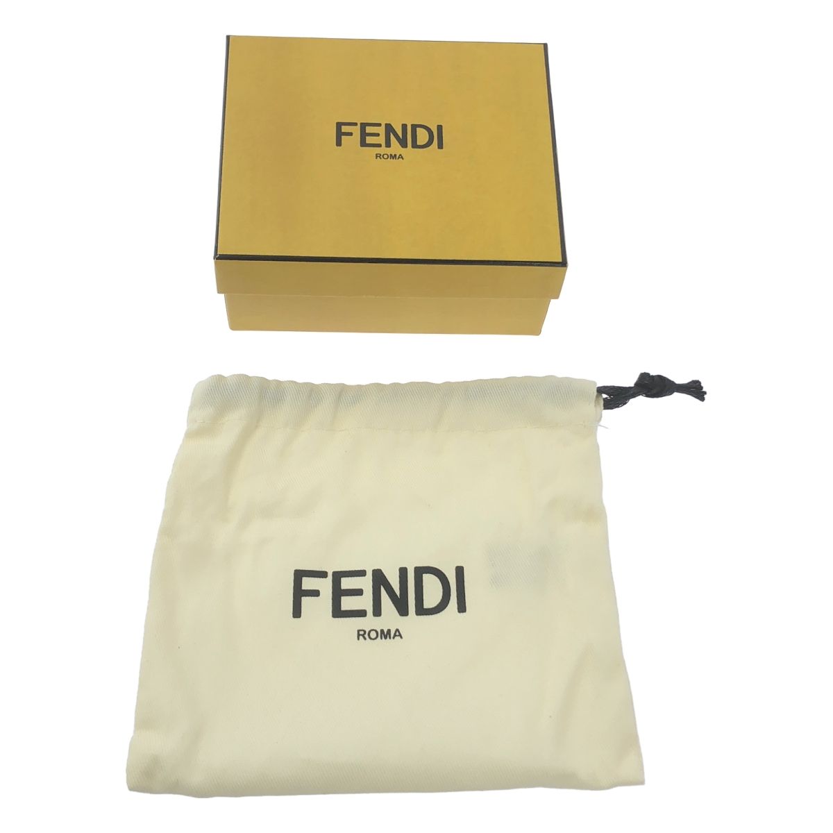 FENDI フェンディ FFダイヤモンド レザー ウォレット ブラウン レディース その他 折り財布