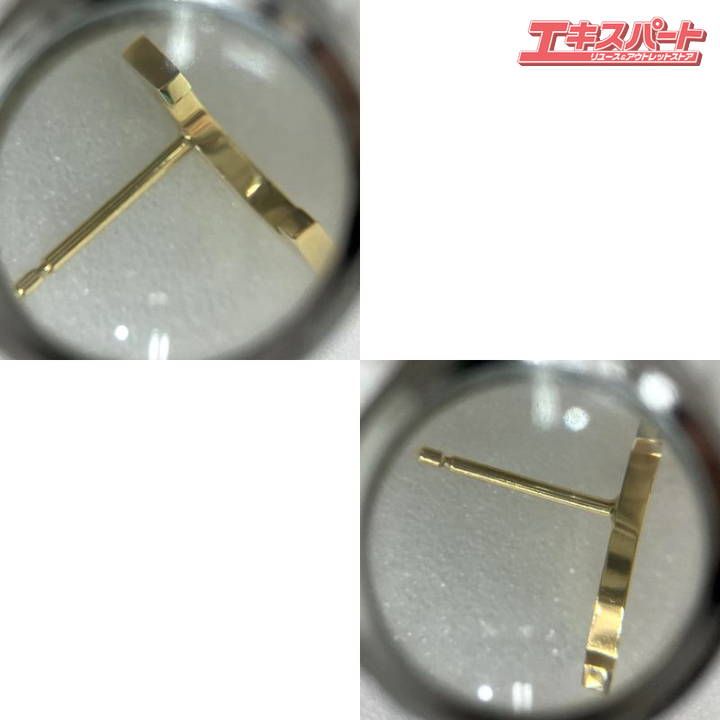 TIFFANY & CO. ティファニー T スマイル ピアス K18 AU750 ゴールド