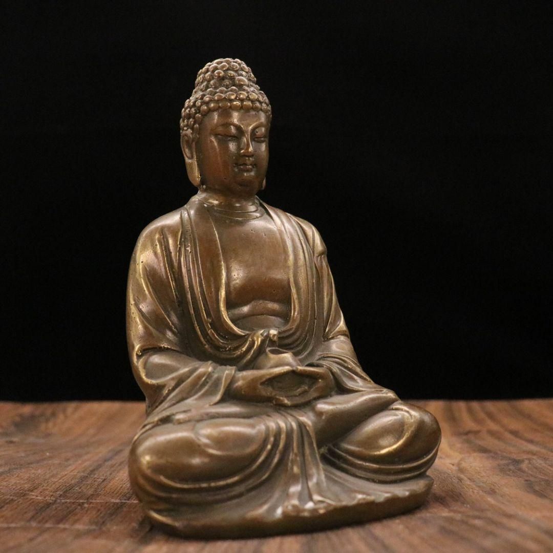 市川銕琅 木彫兎置物 15.5cm 木彫り うさぎ