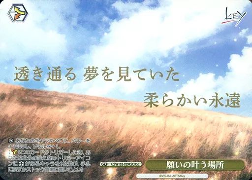 中古】ヴァイスシュヴァルツ Kcl/W102-029KSC[KSC]：(ホロ)願い