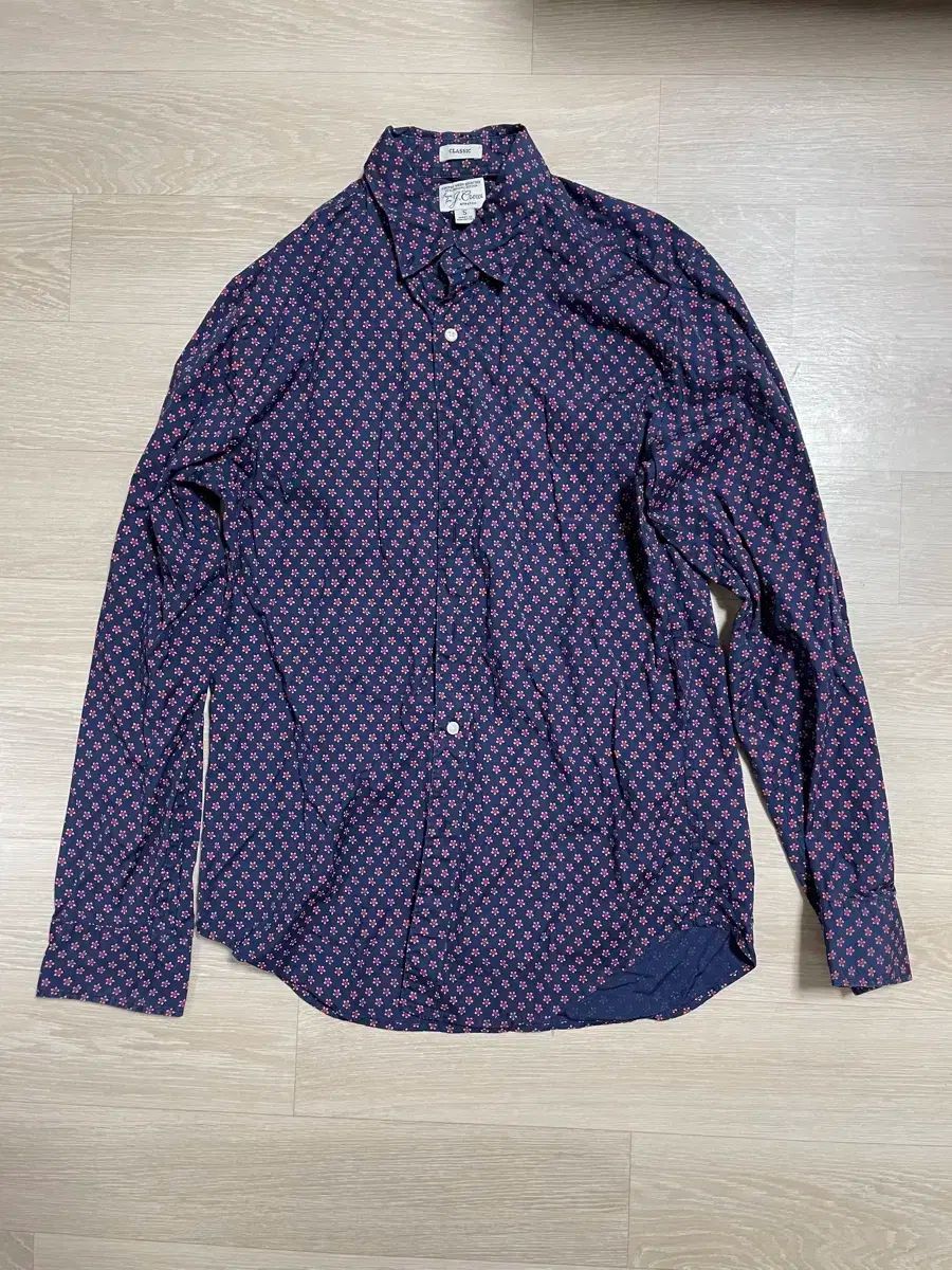 J.Crew(J.クルー) シャツ フラワーパターン S クラシック フィット オーガニック コットン 綿