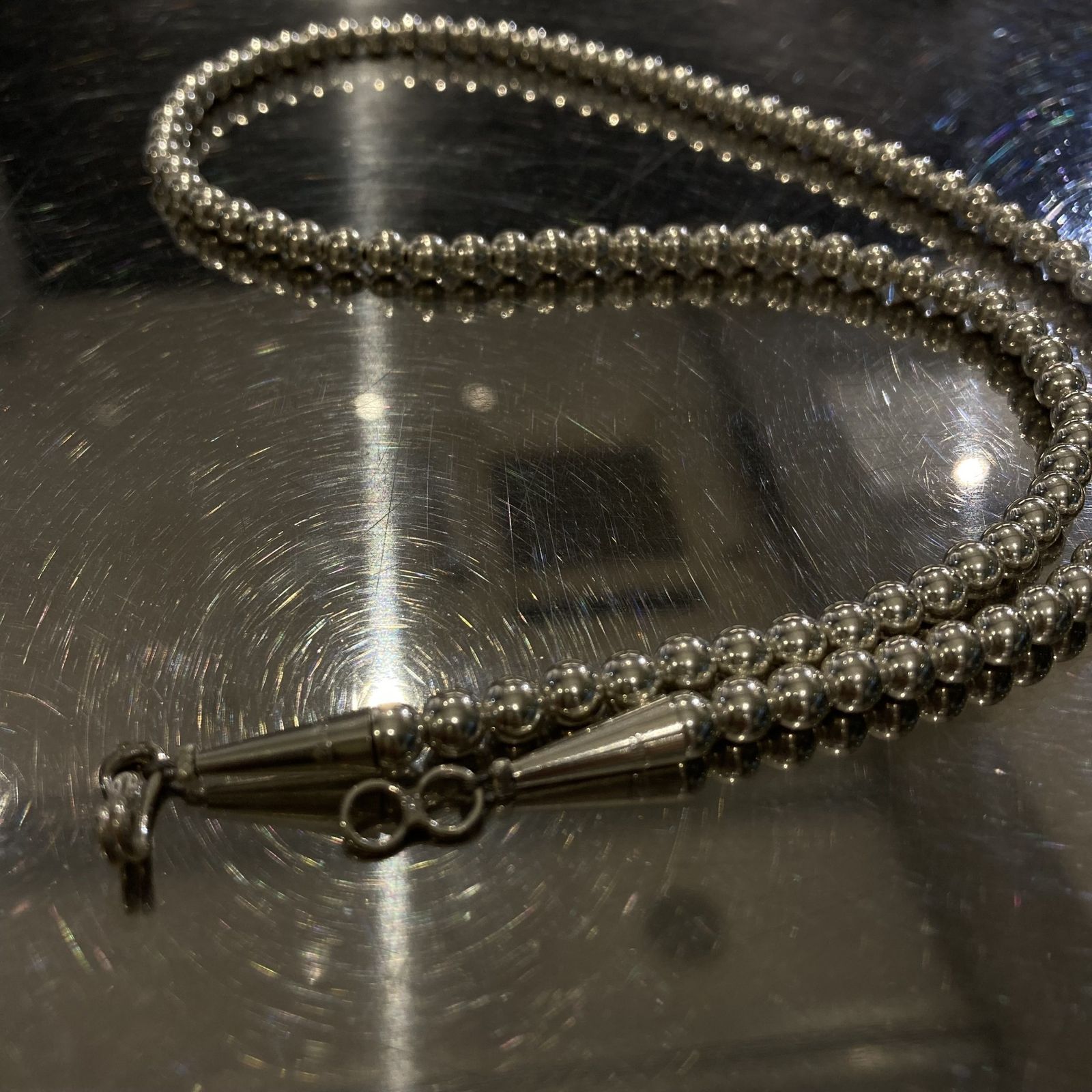 【Harpo/アルポ】ナバホパール4mm 50cmネックレス HARPO (ハルポ) ナバホパールネックレス レディース シルバー