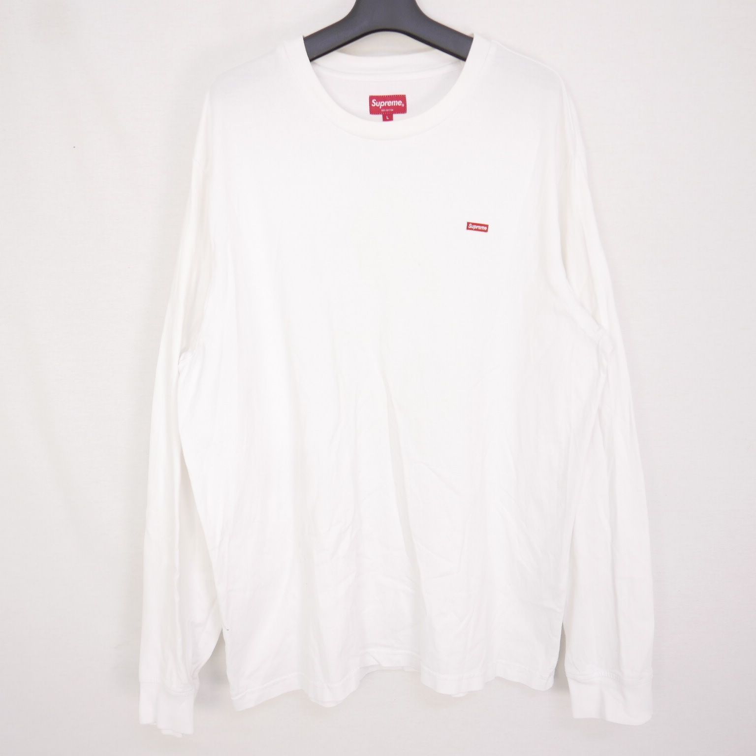 正規店在庫Supreme Small Box L/S Tee ロンT XL グレー トップス