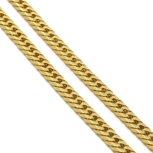 喜平 ネックレス K18 18金 50cm 20.5g 6面 ダブル K18YG イエロー 