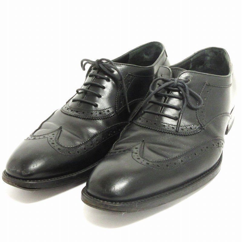 サルヴァトーレフェラガモ Salvatore Ferragamo ビジネスシューズ ウィングチップ レザー 黒 ブラック 6.5 靴 □GY19 -  メルカリ