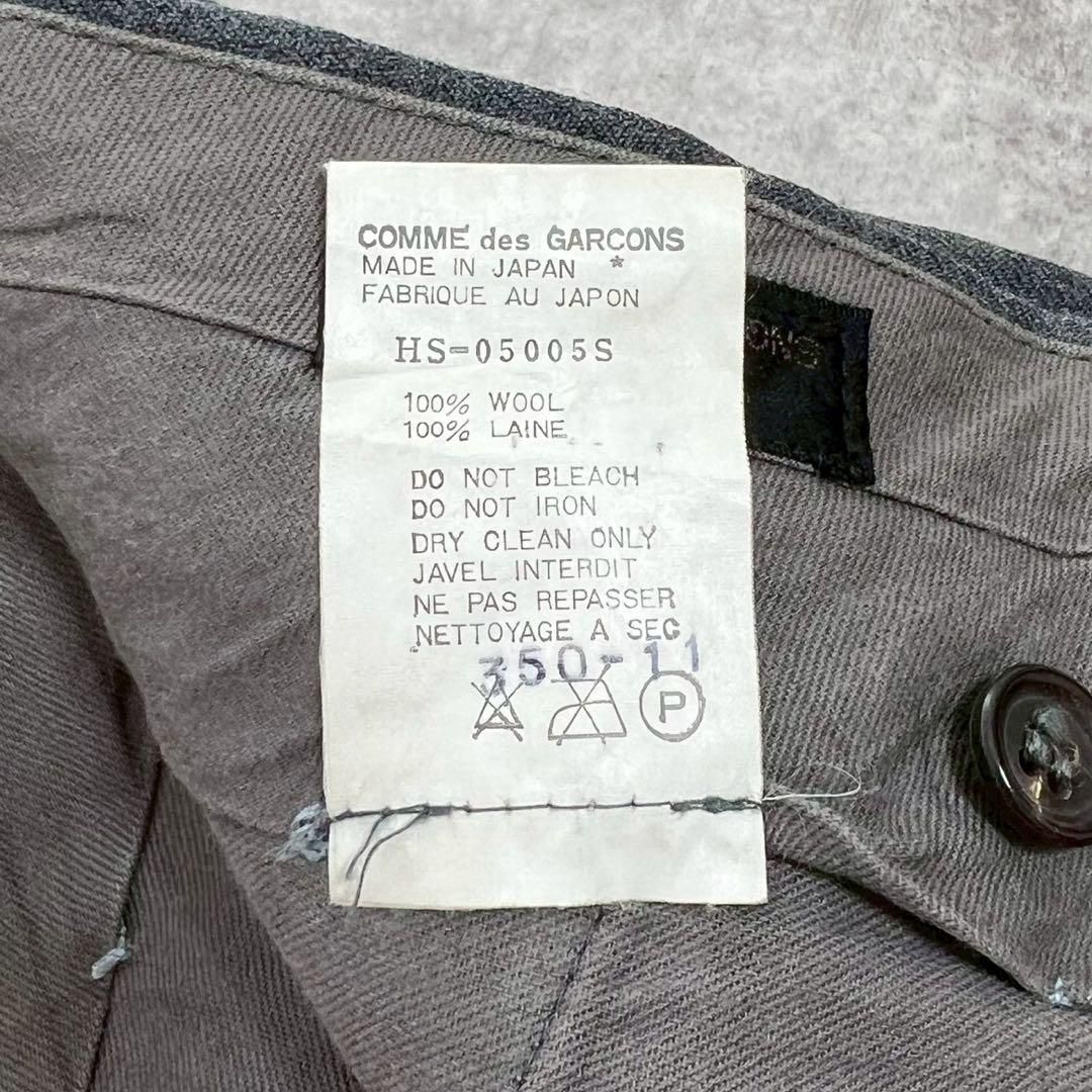 コムデギャルソン 80s スラックス 2タック パンツ グレー W31