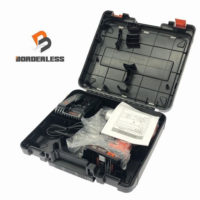 ♥品 BLACK DECER ブラック＆デッカー 18V マルチツール インパクトドライバー EVO185I1 バッテリ1個 充電器 ケース付112704