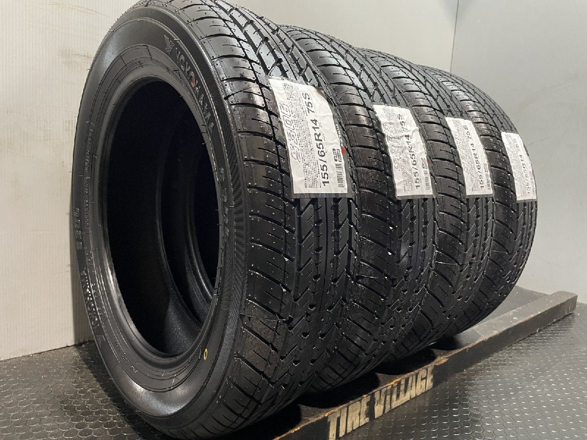 【新品】2025年製 YOKOHAMA S306 155/65R14 75S 夏タイヤ 4本 ミラトコット スペーシア ekワゴン ワゴンR N-BOX アルト タント等　(MTC934クレジットカード QRコード決済可能 新品】2025年製 YOKOHAMA S306 155/65R14 75S 夏タイヤ 4本