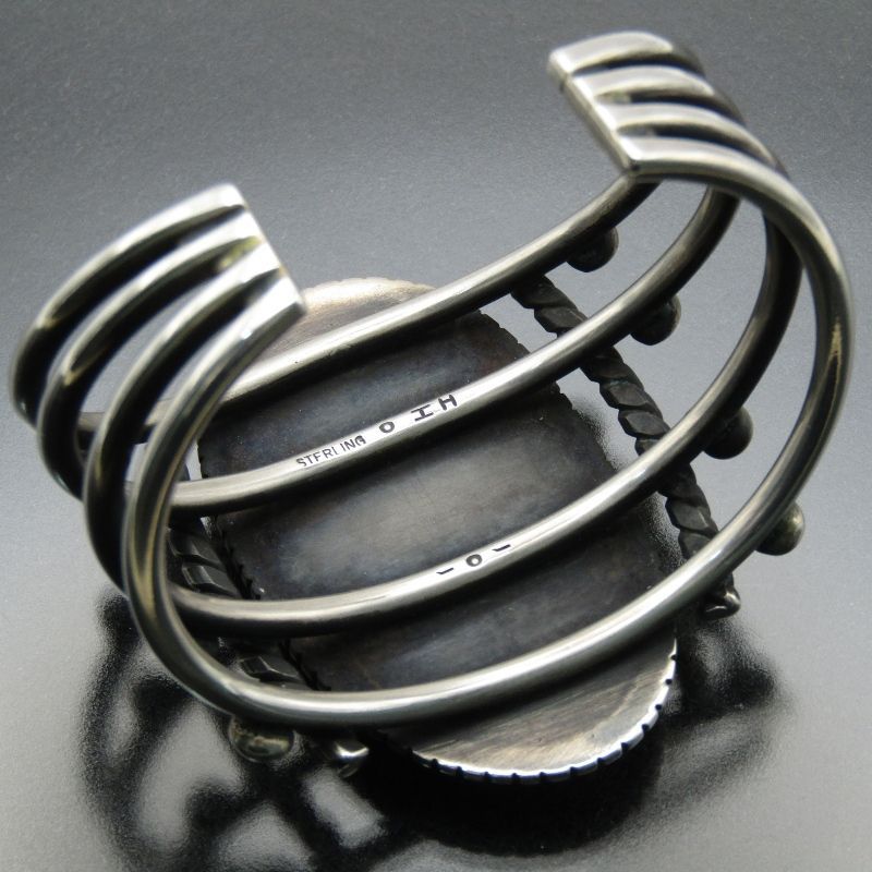 美品 Ivan Howard ナバホ族 バングル レッドマウンテン ターコイズ