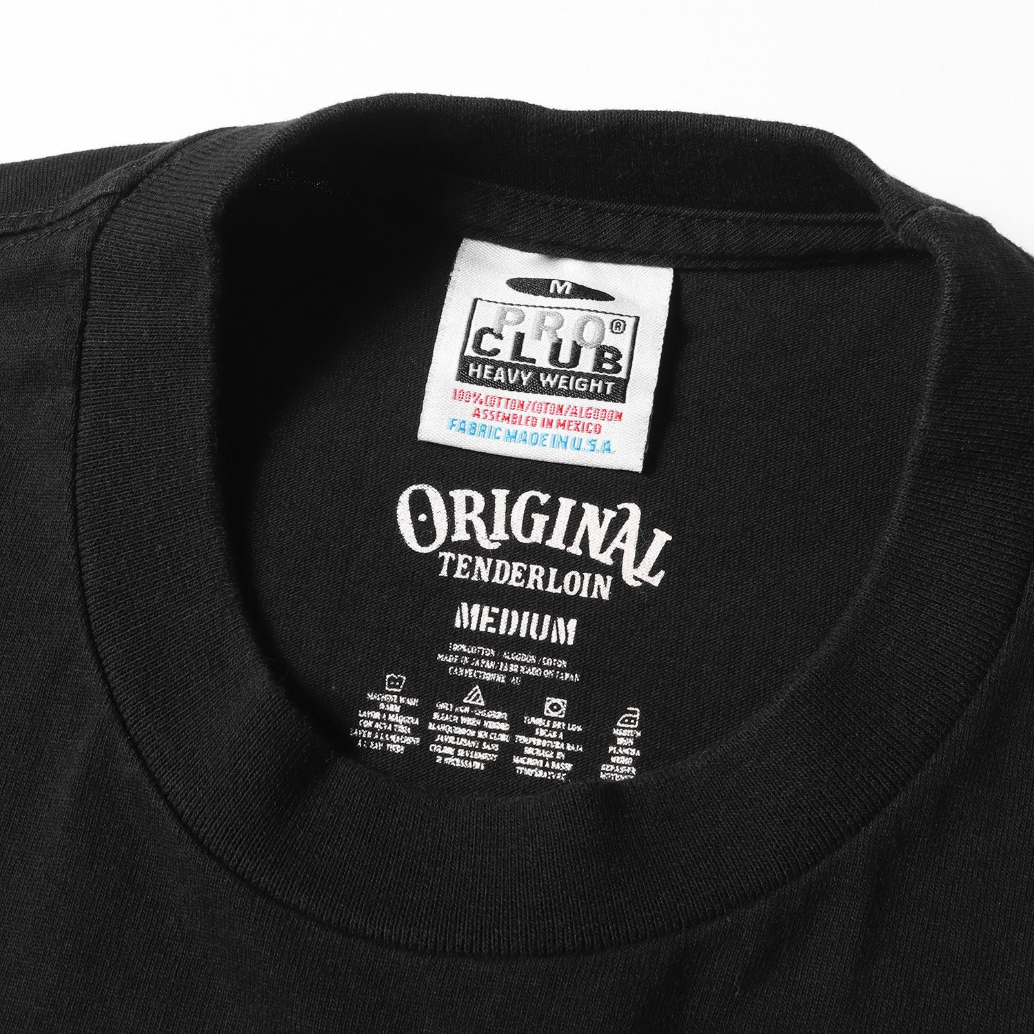 PRO CLUB TENDERLOIN ブラック Tシャツ Mサイズ TENDERLOIN テンダーロイン PRO CLUB TEE BS ボルネオスカル