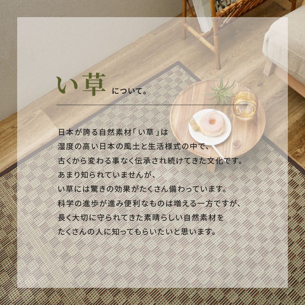 382×382cm 裏付き 市松柄 い草カーペット 若月 本間8畳 8602 MARWIL-DEMENAGEMENTS_CH