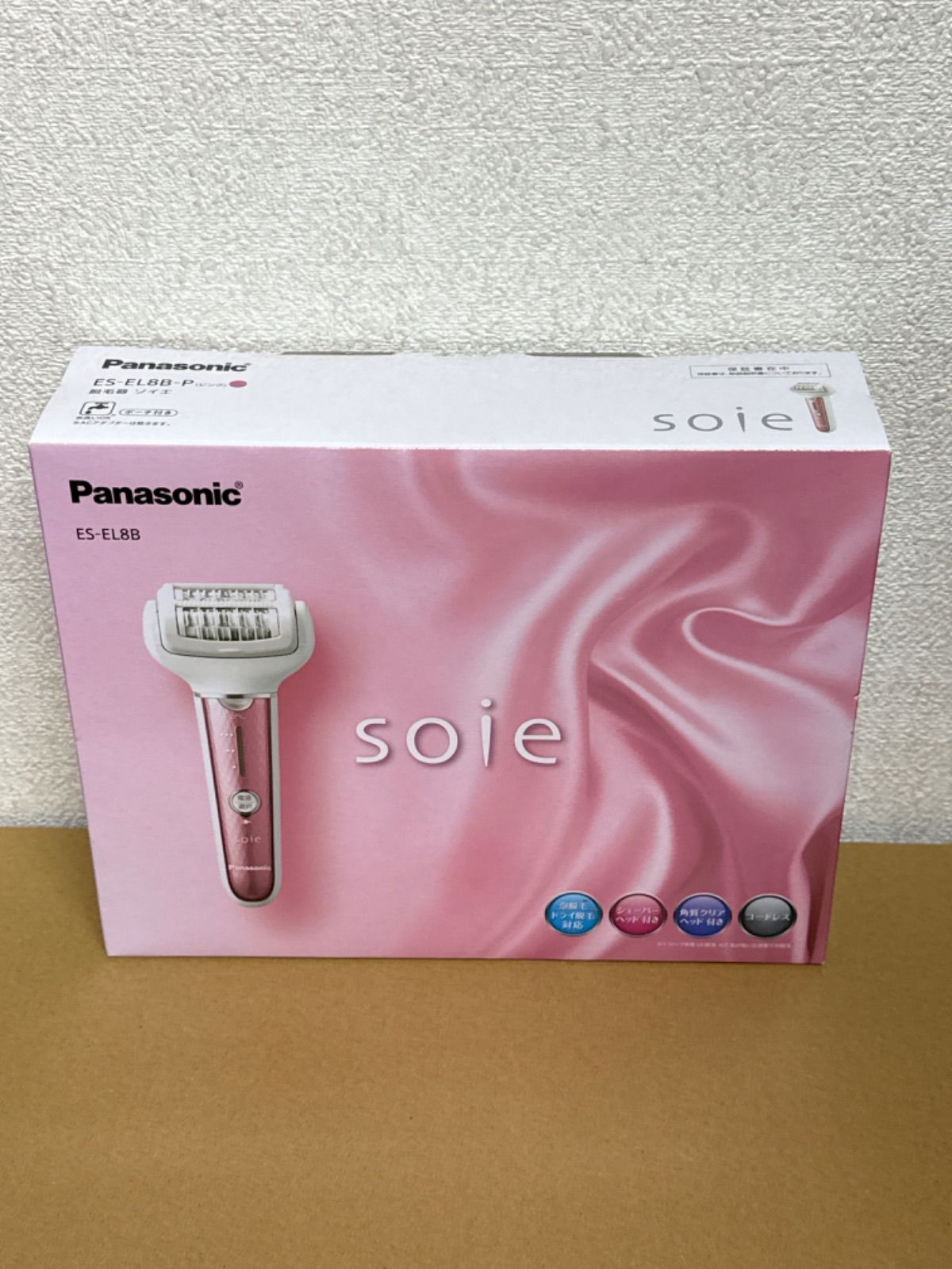 パナソニック Panasonic ES-EL8B-P [脱毛器 soie（ソイエ） 脱毛・除毛・角質ケアタイプ ピンク]