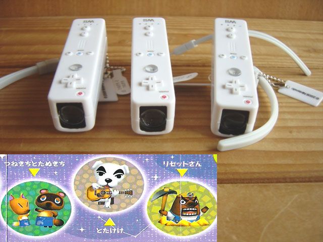 ♯Fpm26Ex街へいこうよどうぶつの森Wiiリモコンライト全6種 ガシャポン 街へいこうよ どうぶつの森 WIIリモコンプロジェクターライト