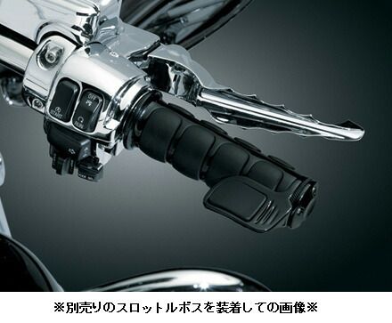 ブラック ISO グリップ 電子スロットル BRIGHTFACE_UK