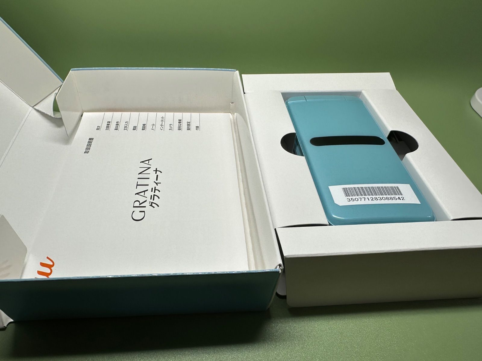 au　GRATINA KYF42 　ライトブルー　4G ガラケー　☆未使用☆ Amazon | au GRATINA KYF42 ライトブルー 4G ガラケー グラ