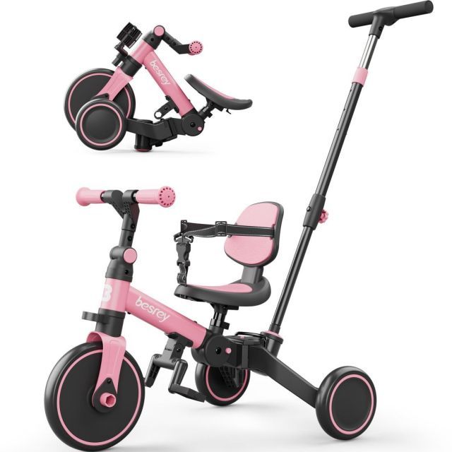 子供用三輪車 XIN1 三輪車/かじとり/ランニングバイク/手押し棒 1-5歳 おもちゃ・趣味 besrey 子供用三輪車 XIN1 三輪車 かじとり