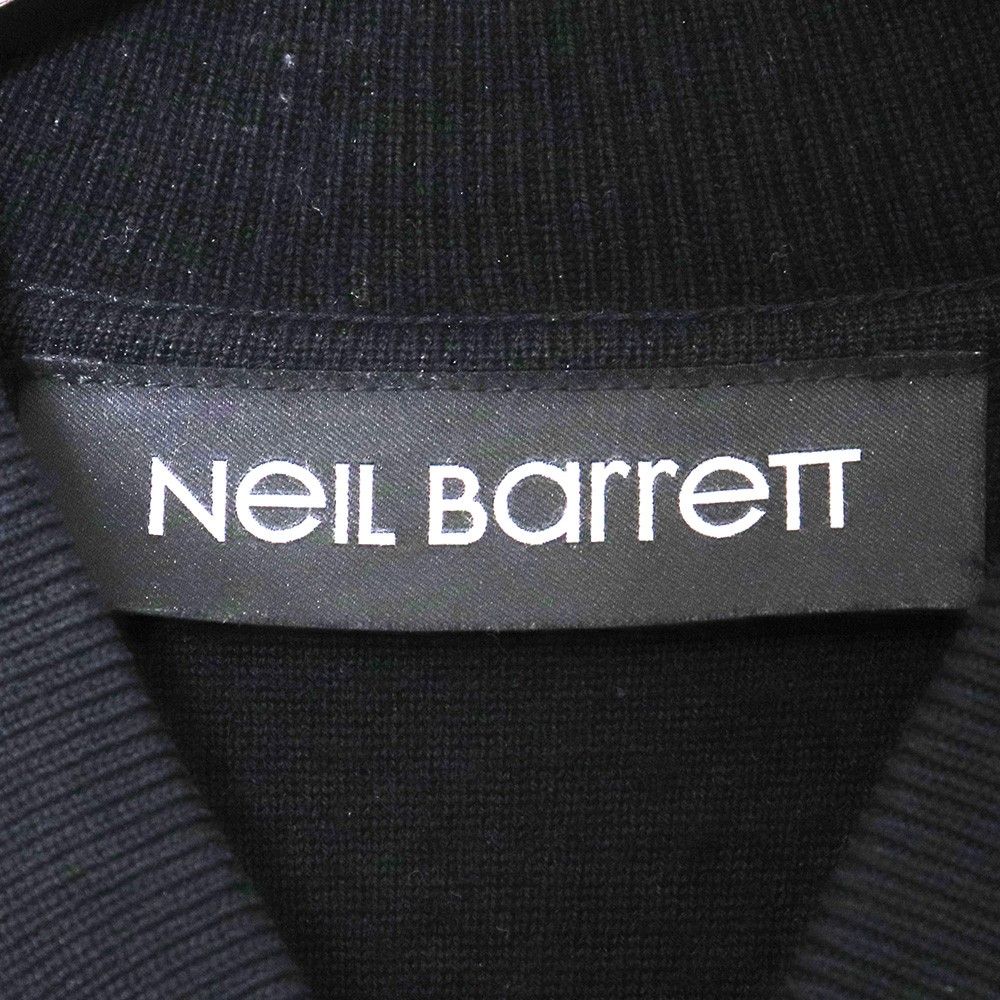 NEIL BARRETT 切替ニットジャケット Sサイズ ブラック PBMA645C NEIL BARRETT 切替ニットジャケット Sサイズ ブラック PBMA645C