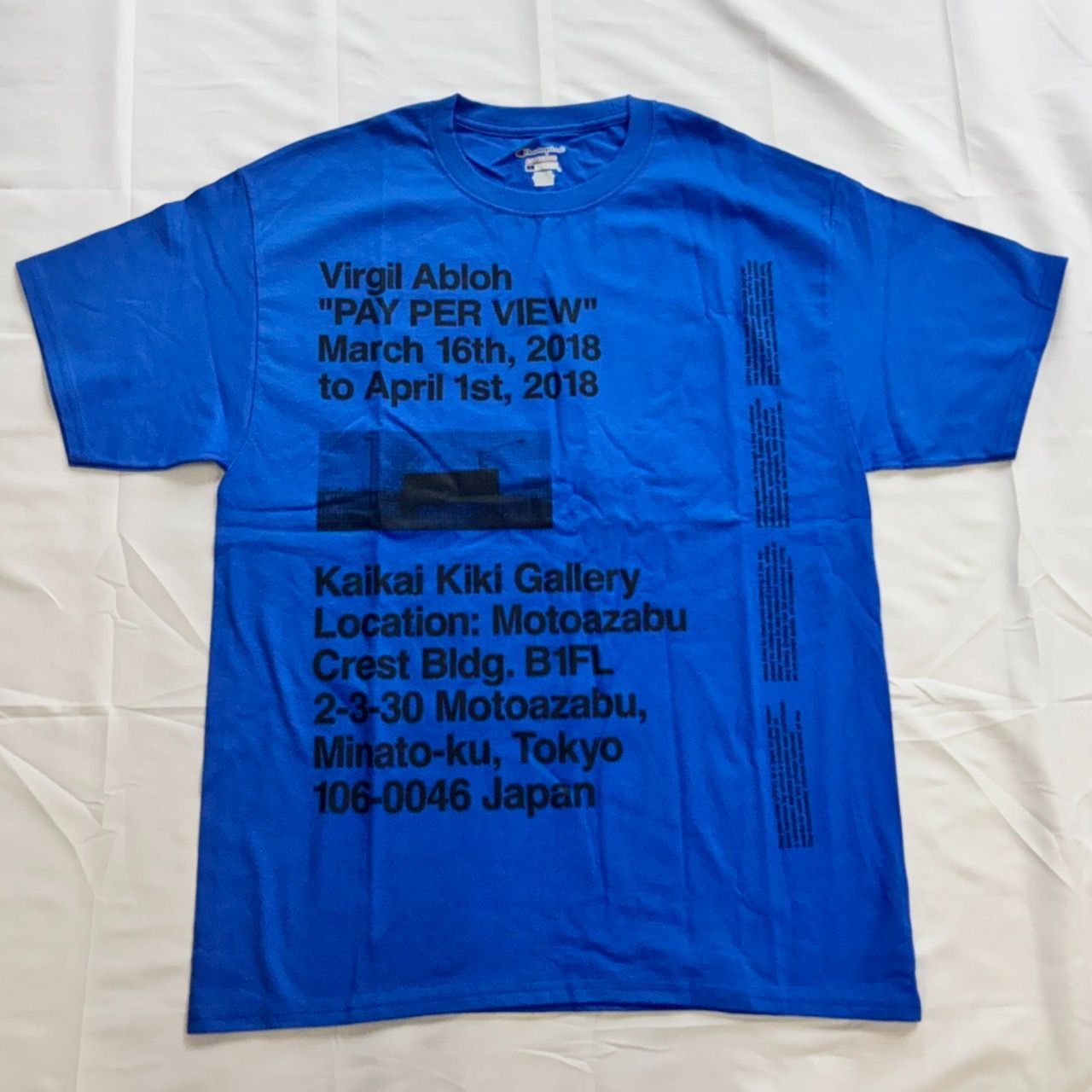 026 Virgil Abloh 村上隆 PAY PER VIEW Off-White Champion tee L 