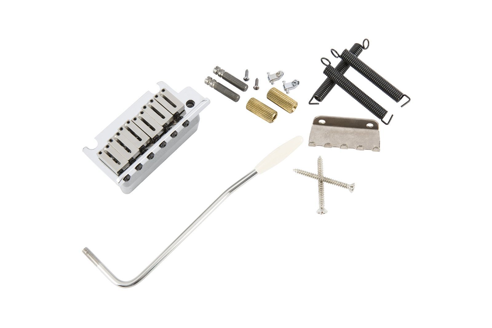 クローム Fender パーツ American Series StratocasterR 86- 07 Tremolo Bridge Assembly Chrome