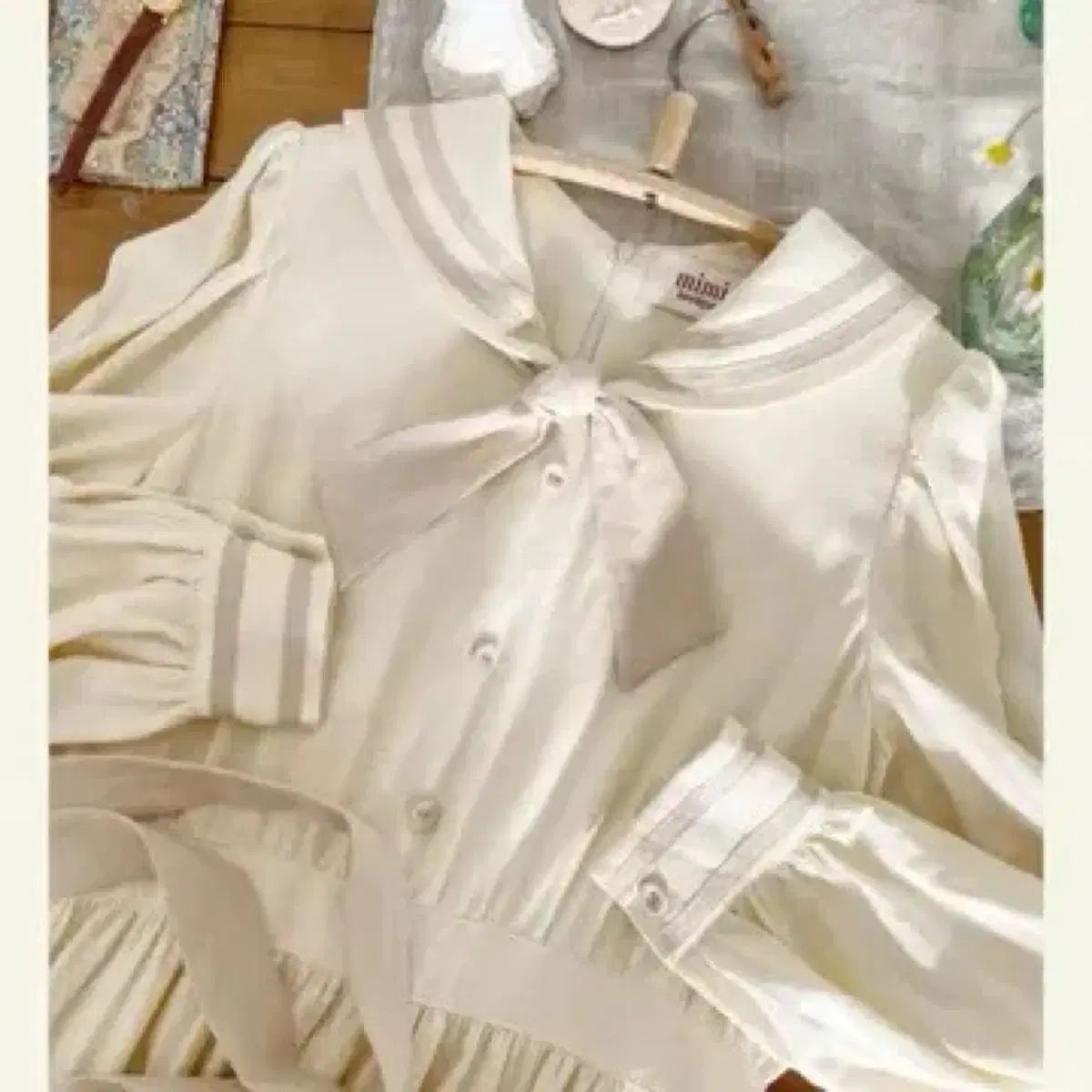 mimi boutique 兆 セーラー ドレス オートミール