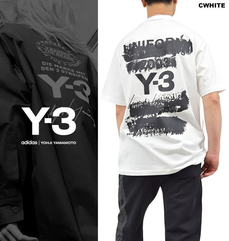 新作 Y-3 ワイスリー バックロゴTシャツ U GFX SS TEE 半袖T