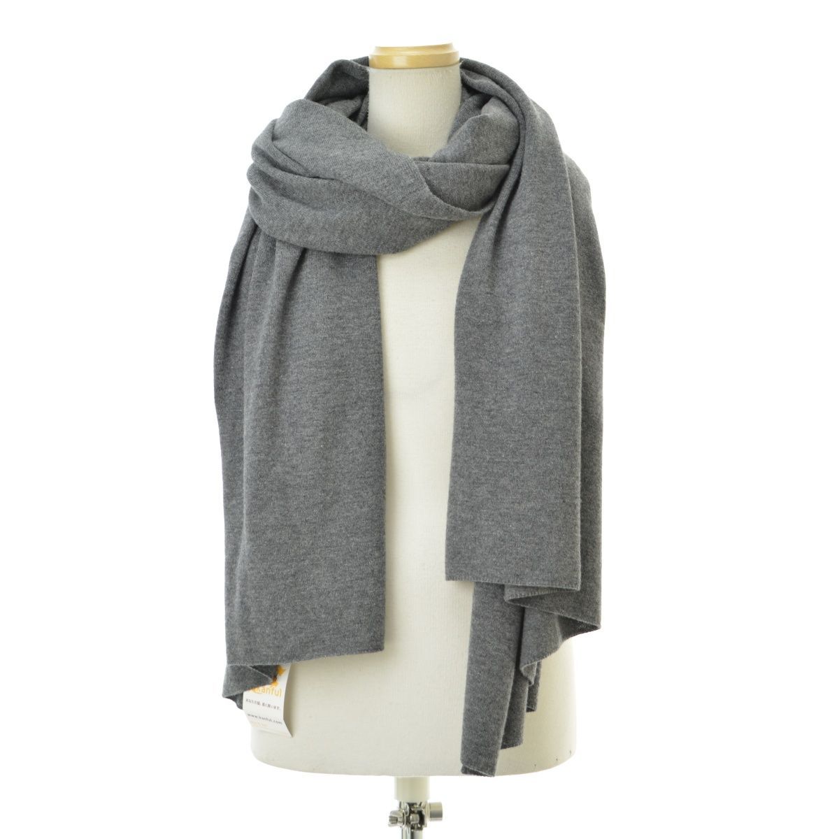 LoungeWRAY】WOOL KNIT WRAP SCARF ウールニットラップストール