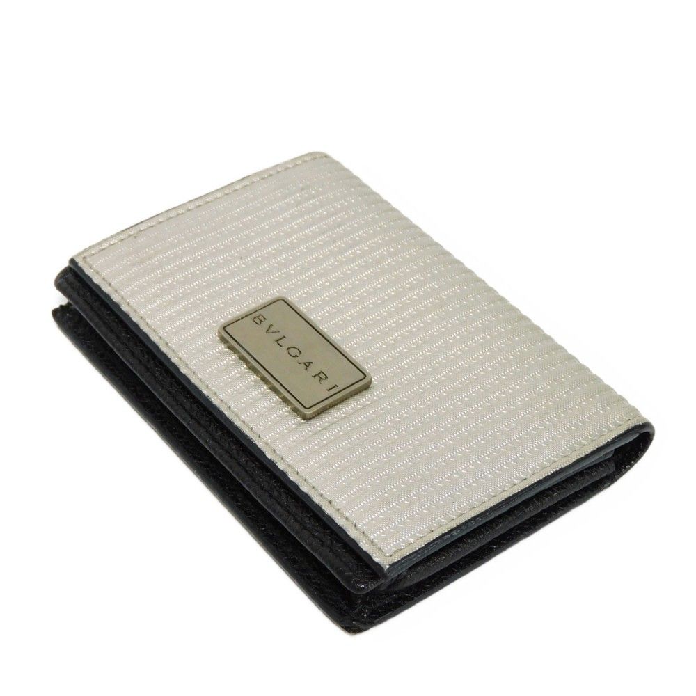 BVLGARI Mile Righe ミレリゲ 名刺入れ 黒 BVLGARI 「ミレリゲ 名刺入れ」