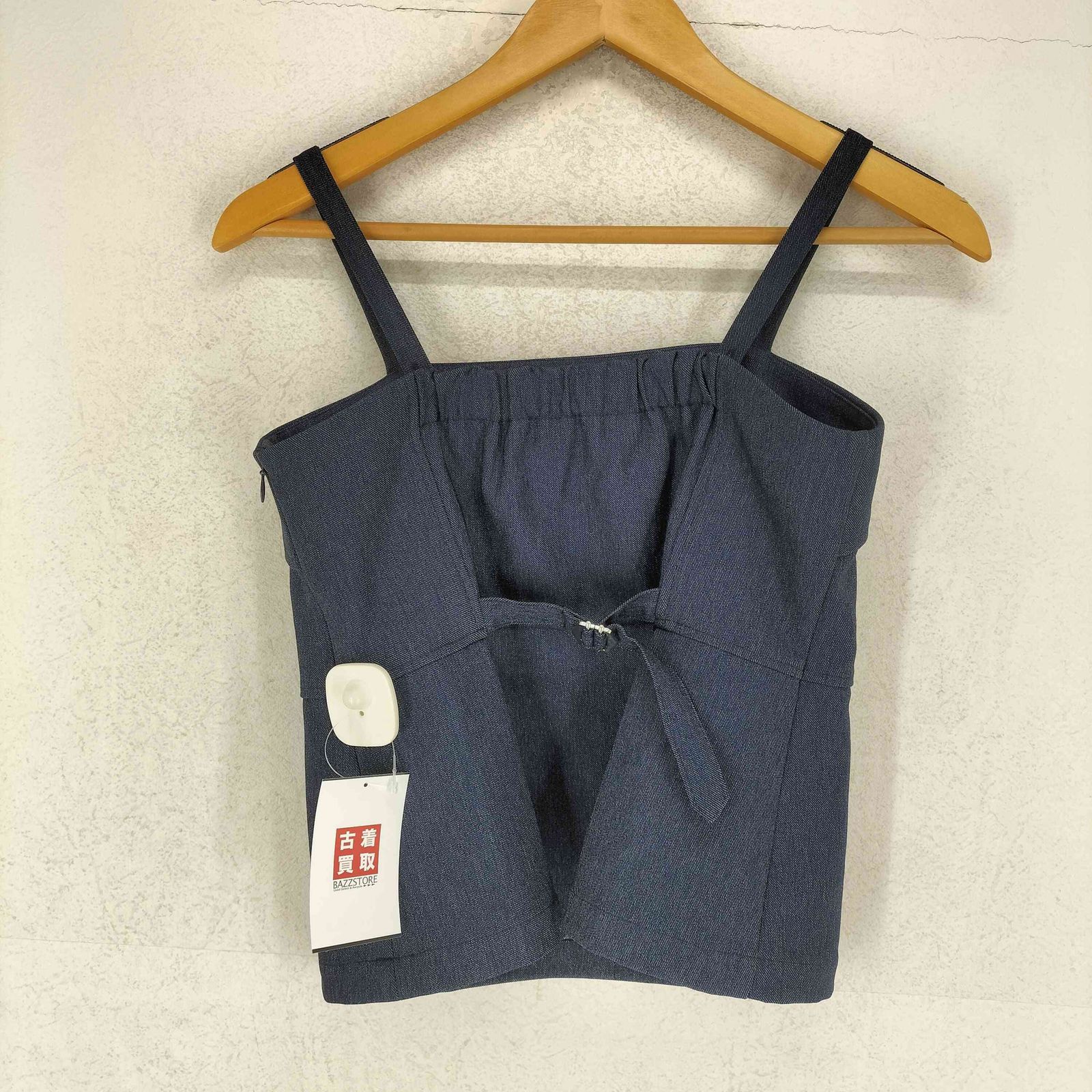 STRATA(エストラータ) 25SS デニムライクペプラムトップス レディース FREE  中古 古着 0423 エストラータ STRATA 25SS デニムライクペプラムトップス