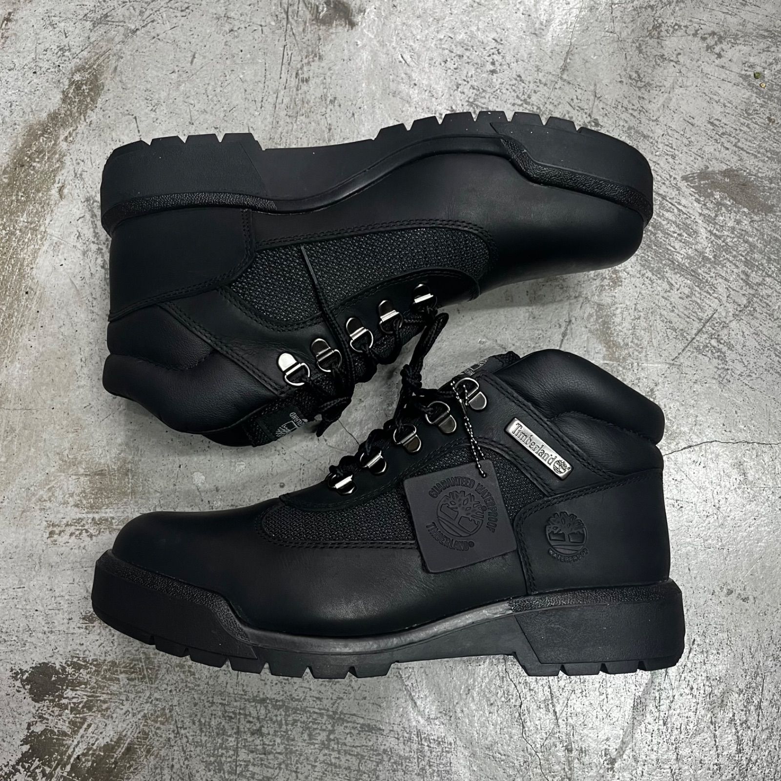 ティンバーランド Timberland ブラッブーツ 美品】Timberland ブラック マウンテンブーツ サイズ27cm